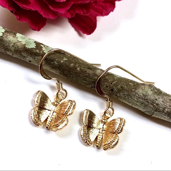 Butterfly Earrings, Dragonfly, Insect, Bee, Flower - Picture 5 of 11